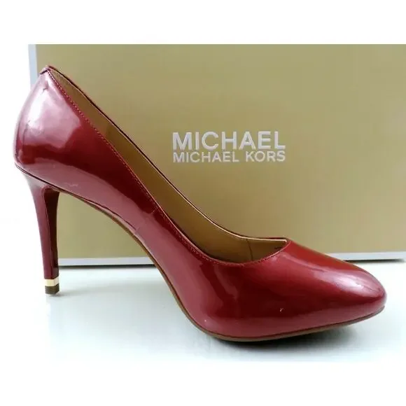 Michael Kors Ashby Flex Pump Heels Cherry Red Patent - Picture 4 of 10